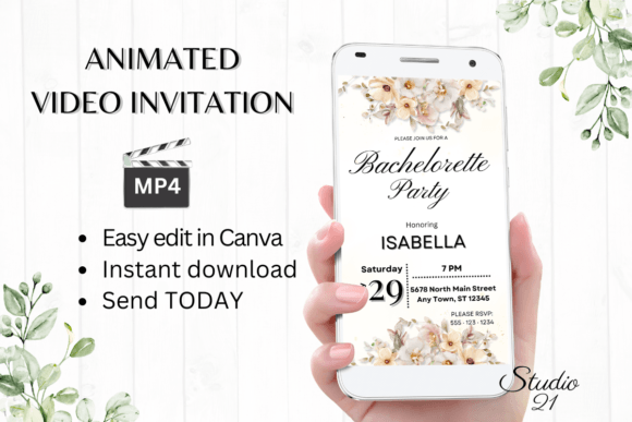 Boho Bachelorette Party Evite W6308: A Modern Invitation Guide