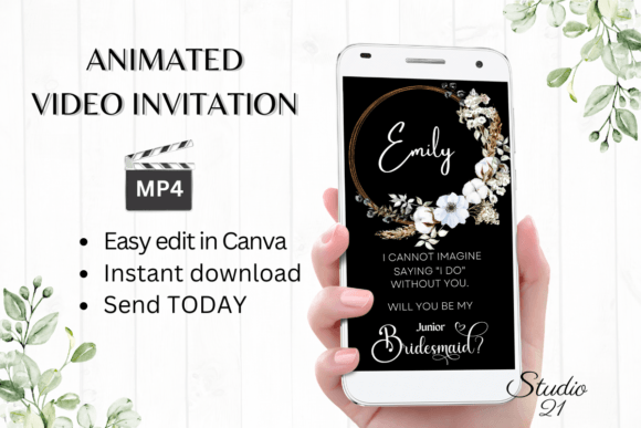 Boho Bridesmaid Proposal W3109JM: Effortless Elegance for Your Proposal