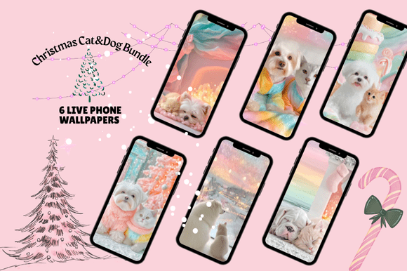 Bring Holiday Magic to Your Lock Screen with Christmas Cat & Dog Live Wallpapers