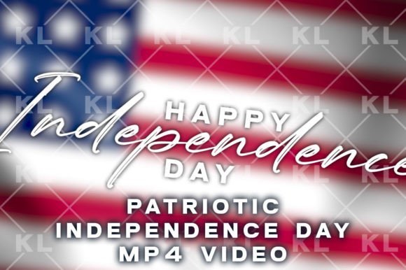 Celebrate with the Independence Day Waving American Flag